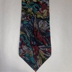 J. Garcia 100% Silk Multicolor Men's Tie Art to Wear